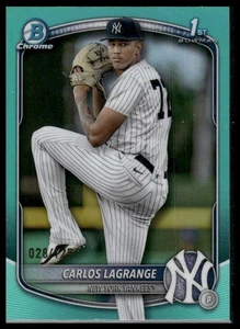 2025 Bowman Chrome Prospect Aqua Refractor #/125 - BCP-202 Carlos Lagrange (1st) - Bild 1 von 2
