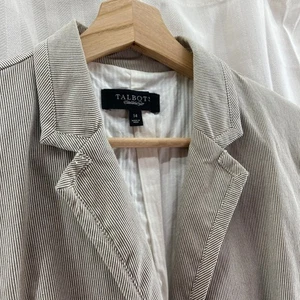 Talbots Established 1947 gestreifter Blazer Jacke Damen Größe 14 Karriere - Bild 1 von 7