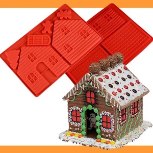 Lebkuchenhaus Hexenhaus Weihnachten Backform Deko Advent Lebkuchen Knusperhaus - Bild 1 von 23