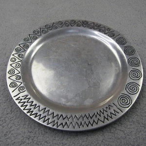 Wilton Armetale Reggae Pattern Large 14” Round Serving Platter - Picture 1 of 9