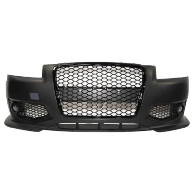 For 05-08 Audi 8P A3, RS3 Style Front Bumper with Black Grille & Fog Lamp - Image 1 of 4