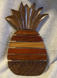 Remache de madera en forma de piña o decoración de pared de cocina 7x 13 hermosa madera 🍍� - Imagen 1 de 7