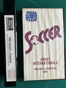 EXCELLENT RARE VHS Tape SOCCER - GREAT INTERNATIONALS England vs Argentina 1980 - Bild 1 von 6