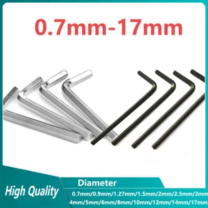 0.7mm-17mm Allen Keys Hexagon Key Hex Wrench Extra Long 5mm 6mm 8mm 10mm 14mm - Picture 1 of 74