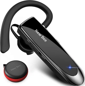 New Bee Bluetooth Kopfhörer Wireless Headset iPhone Samsung Freisprech Mikrofon - Bild 1 von 8