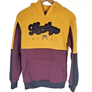 SOUTHPOLE Yellow Maroon Hoodie Sweatshirt Pullover Youth Boys Size L Heritage - Picture 1 of 8