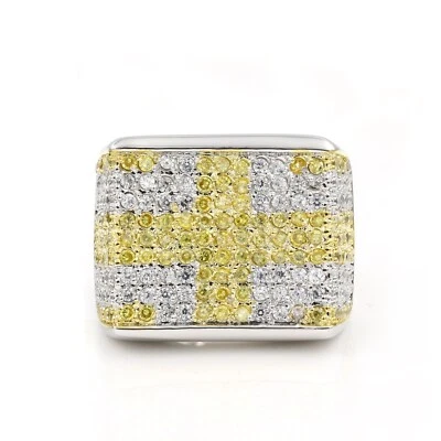 Stainless Steel 316 Pave Men's Square shape CZ SET Pinky Ring - Image 1 of 4