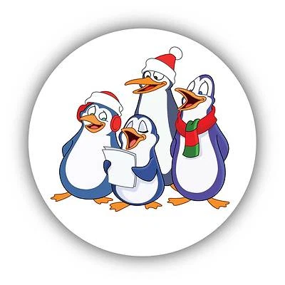 24-Pack 40mm Cute Pinguins Decor Xmas Stickers Decals ideal decorating cards - Bild 1 von 4
