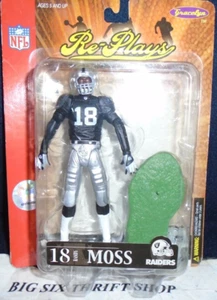 Oakland Raiders 2005 Gracelyn NFL Re-Plays Series 1 Randy Moss Action Figure - Picture 1 of 2