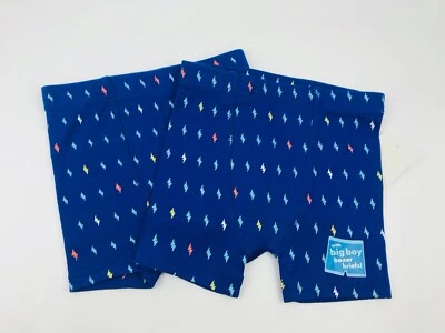 Toddler Boys Underwear 3T Blue Boxer Briefs 100% Cotton - One Size - Image 1 of 4