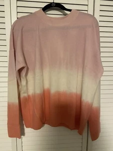 Vineyard Vines Women’s Cashmere Sweater Sunset Ombré L NWT - Picture 1 of 3