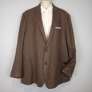 Daniel Cremieux Mens Wool Coat Blazer Tan Taupe Khaki Jacket xxl - Picture 1 of 19