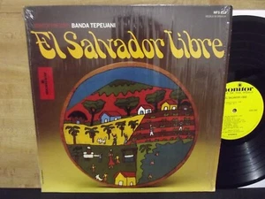 BANDA TEPEUANI - EL SALVADOR LIBRE LP RARE 1984 US MONITOR LATIN FOLK, SHRINK - Picture 1 of 5