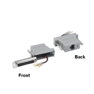DB25 25-polige Buchse auf RJ45 8P8C Buchse Adapter Netzwerk serielles Gerät über Netzwerk - Bild 1 von 1