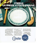 Publicité Advertising 088  1978   La Vaisselle Fine  Corelle