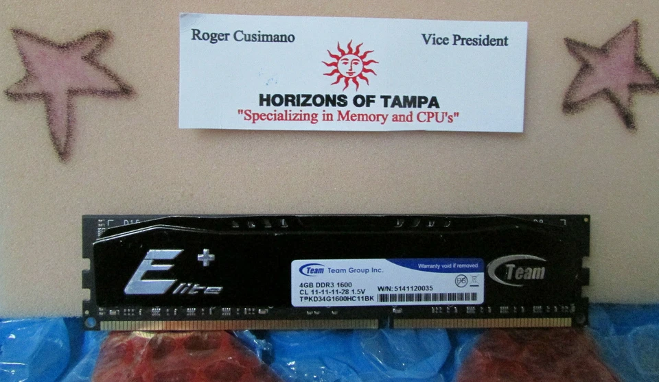 Elite Team 4GB DDR3 1600 TPKD34G1600HC11BK 1.5V - Image 1 of 1