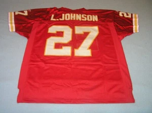 *FLAWED* Larry Johnson Chiefs Red Men's Sewn Jersey 52 (XL) -D1 - Picture 1 of 9