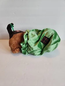 Animated Dog In Santas Sack Plush Christmas Tested/Works See Desc/Pics - Picture 1 of 7
