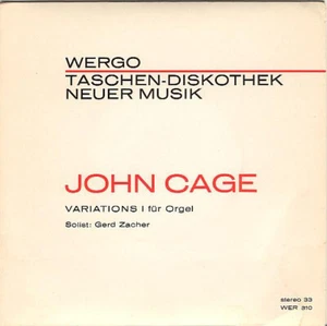 John Cage / Variations I Für Orgel / Vinyl / Contemporary Music / WERGO - Picture 1 of 3