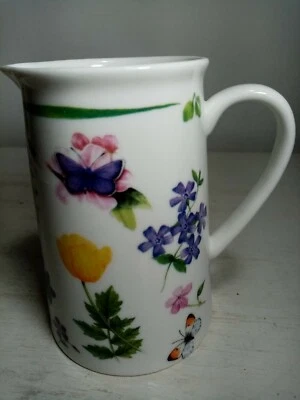 Leonardo Collection Fine China 500ml Jug Butterfly Design Milk Jug Coffee Jug - Image 1 of 4