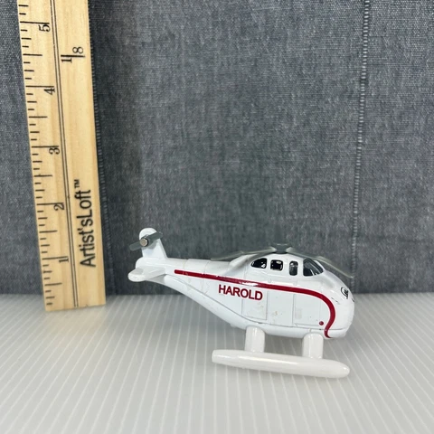Thomas And Friends Harold White Helicopter Diecast Figure 2002 Learning Curve Cover