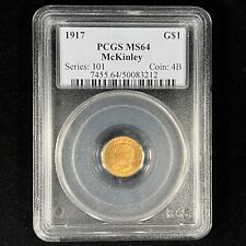 1917 G$1 MS64 PCGS McKinley Gold Dollar Classic Commemorative