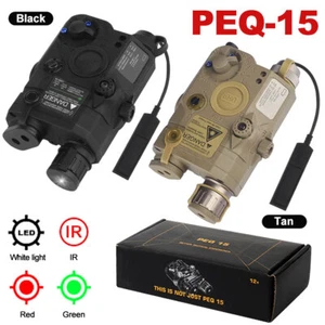 Functional Version Nylon PEQ-15 Red / Green Laser IR Light Flashlight Hunting - Picture 1 of 21