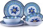 Dinnerware Set For 4,12 Piece Dishes Set Includes Dinner Plates,Dessert Plates,S