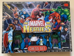 Marvel Heroes Chess Set Pressman 2003 COMPLETE Set with Board  - Picture 1 of 4