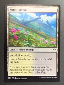 Sunlit Marsh 257/281 Common Land Dominaria Magic Card MTG 2022 NonFoil   - Picture 1 of 2