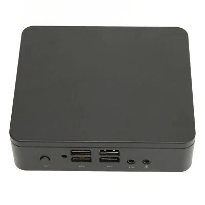 Fanless Mini PC 4GB RAM 64GB SSD 4K Output HD VGA Output Gigabit USB3.0 Mini Co - Image 1 of 4