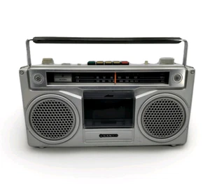 VTG Sanyo M9901 Boombox Radio Stereo Cassette As Seen On STRANGER THINGS Tested - Picture 1 of 17