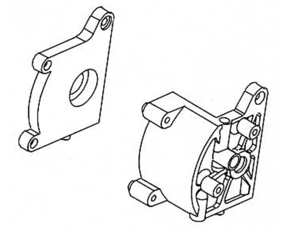 Robitronic Mittlere Getriebebox FundH R30012  - Bild 1 von 1