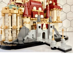 MOC-156489 Shining Castle with Iconic Stained-glass Window from Film 2207 Pieces - Picture 1 of 4