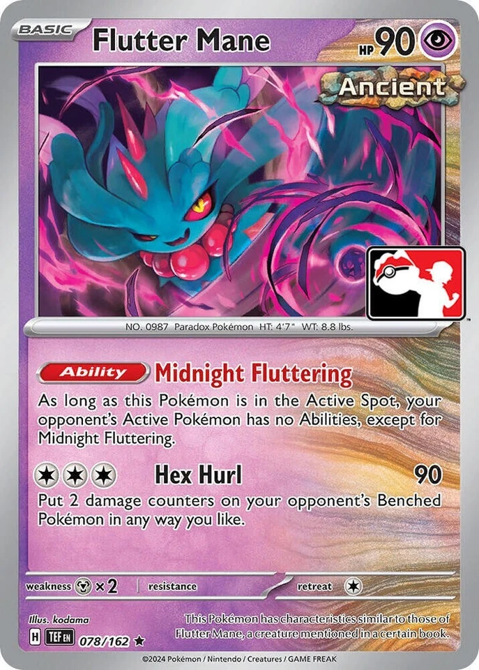 Flutter Mane - 078/162 - Pokemon TCG Prize Pack Series Cards - NM - Rare - Image 1 of 1