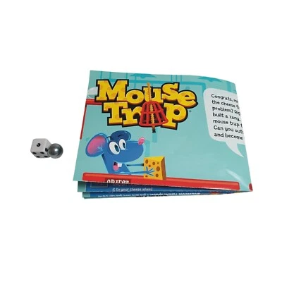 Mouse Trap Board Game Replacement Instructions Dice Metal Ball Family Game Night - Image 1 of 4