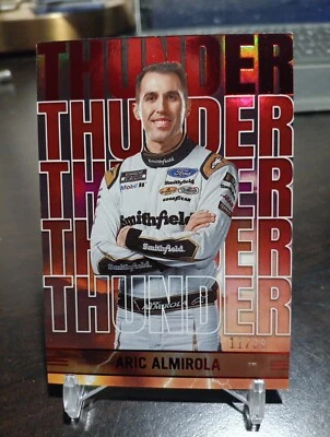  2023 Chronicles Thunder Racing Aric Almirola Red Parallel/99 SSP  - Image 1 of 2