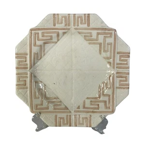 Sarreguemines Majolica Napkin Plate - Picture 1 of 4