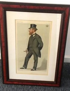 Framed & Glazed Original Vanity Fair Lithograph Print "Sheep" - Picture 1 of 3