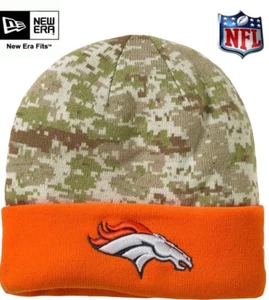 NFL Denver Broncos New Era Digital Camo Knit Beanie Hat Football Hunting - Picture 1 of 4