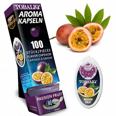 Tobaliq Passion Fruits Aromakapseln +Stab Zigaretten Filter Klick Kapsel Perlen - Bild 1 von 2