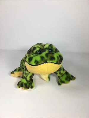 Ganz Retired Webkinz Lil Kinz Bull Frog HS114 NO CODE Green Plush - Image 1 of 4