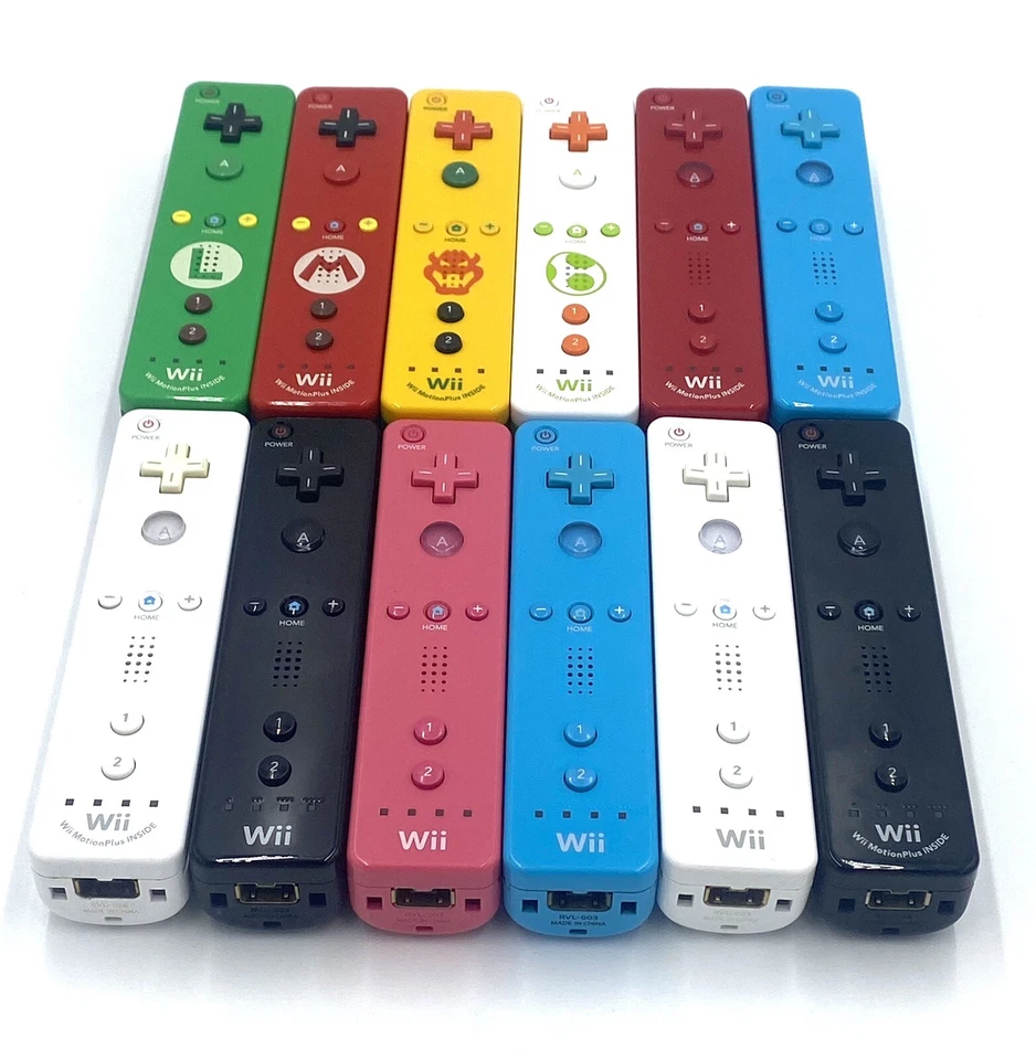 Nintendo Wii Controller Authentic OEM Wii Remote Motion Plus Pick Your Color - Image 1 of 4