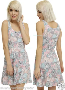 VESTIDO ARIEL THE LITTLE SIRENMAID JUNIORS TIERRA O MAR AJUSTE Y LLAMARADO ENVÍO GRATUITO EE. UU. - Imagen 1 de 7