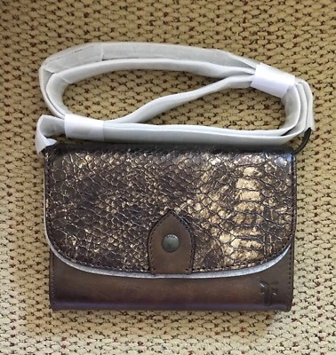 Nwt Frye Leather Melissa Wallet Crossbody Bag Purse, Bronze, MSRP $228.00 - Image 1 of 4
