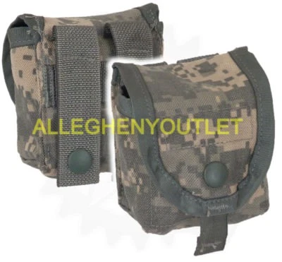AUTHENTIC US MILITARY ISSUE Lot of 2 NEW ACU Molle Hand Grenade Pouches USGI Army Military Gear Surplus NEW
