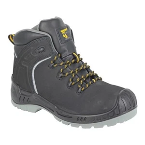 Botas de seguridad Grafters M314A acción nobuck compuesto puntera entresuela - negras - Imagen 1 de 2