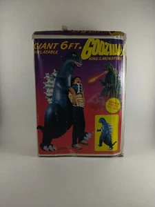 NEU 1985 Godzilla King of Monsters 6ft Vinyl aufblasbares Spielzeug Imperial Toho - Bild 1 von 6