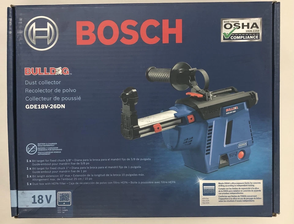 BOSCH GDE18V-26DN SDS-plus Bulldog Mobile Dust Extractor - Image 1 of 1