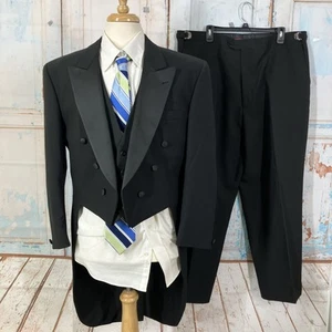Neil Allyn collezione formale smoking con coda 3 pezzi mezza canotta pantaloni giacca - Foto 1 di 19